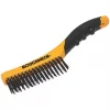 Flash Sale 😍 Hot Sale 😀 Discount 👏 Cheap 👏 Roughneck Soft-Grip 👟 👟 👟 👟 Shoe Handle Wire Brush 🛒 💯 😉 😉 -Building Tools Sales 988JF P